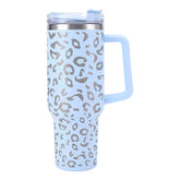 Stainless Steel Leopard Print Tumbler Travel Coffee Mug